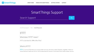 
                            10. IFTTT – SmartThings Support