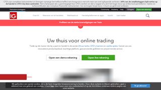 
                            2. IG – De broker voor online beleggen met CFD's en Forex in Nederland