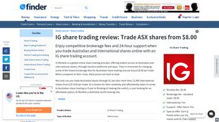 
                            10. IG share trading review: Trade ASX shares from $8.00 | finder.com.au