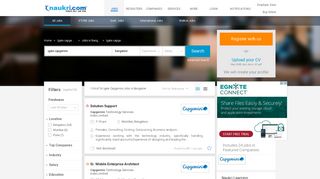 
                            7. Igate Capgemini Jobs in Bangalore - 15 Igate Capgemini Openings in ...