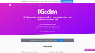 
                            3. IG:dm - Instagram Direct Messages on Desktop