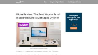 
                            5. IGdm Review: The Best Way to Send Instagram Direct Messages ...
