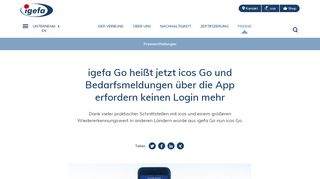 
                            10. igefa Go heißt jetzt icos Go und Bedarfsmeldungen über die App ...