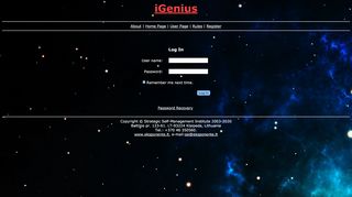 
                            1. iGenius - Login