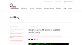 
                            3. IgG Background Staining in Diabetic Nephropathy - Arkana ...