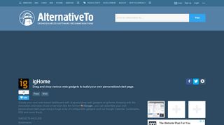 
                            10. igHome Alternatives and Similar Websites and Apps - AlternativeTo ...