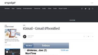 
                            13. iGmail - Gmail iPhonified - Engadget