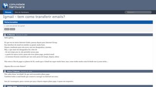 
                            9. Igmail - tem como transferir emails? - Hardware.com.br