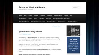 
                            10. Ignition Marketing Review | Supreme Wealth Alliance