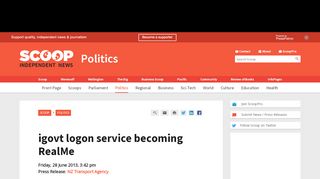 
                            8. igovt logon service becoming RealMe | Scoop News