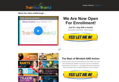 
                            5. IH – Sales Page – Train Your Brain University Main — OP - Dana Wilde