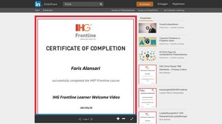 
                            6. IHG Frontline Learner Welcome Video - SlideShare