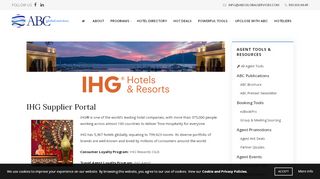 
                            9. IHG Supplier Portal - ABC Global Services
