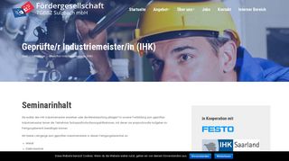 
                            8. IHK Industriemeister / Meisterprüfung ablegen Saarbrücken, Saarland