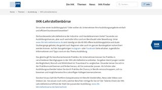 
                            8. IHK-Lehrstellenbörse - IHK