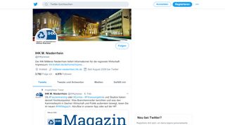 
                            11. IHK M. Niederrhein (@IHKpresse) | Twitter