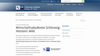 
                            11. IHK-Wirtschaftsakademie Schleswig-Holstein - IHK Schleswig-Holstein
