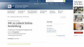 
                            8. IHK zu Lübeck Online-Anmeldung - IHK Schleswig-Holstein