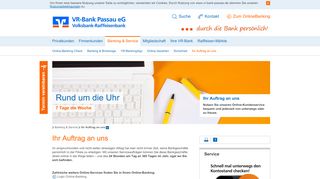 
                            6. Ihr Auftrag an uns - VR-Bank Passau eG Online-Kundenservice