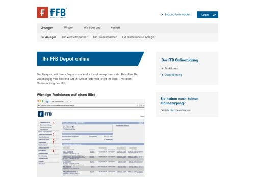 
                            3. Ihr FFB Depot online