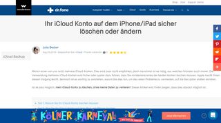 
                            11. Ihr iCloud-Konto auf dem iPhone/iPad sicher löschen oder ändern - dr ...