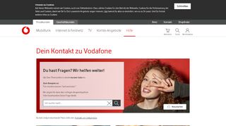 
                            1. Ihr Kontakt zu Vodafone