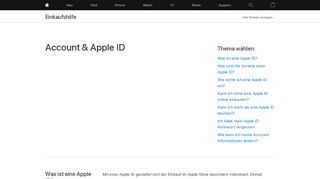
                            7. Ihr Konto & Apple ID - Einkaufshilfe - Business - Apple (DE)