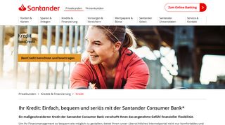 
                            5. Ihr Kredit: Einfach, bequem und seriös mit der Santander Consumer ...