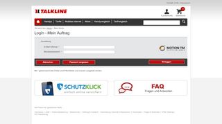 
                            8. Ihr Kundenlogin - Talkline