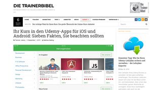 
                            8. Ihr Kurs in den Udemy-Apps für iOS und Android: Sieben Fakten, Sie ...