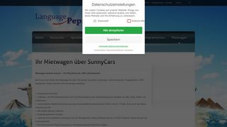 
                            8. Ihr Mietwagen über SunnyCars - Language Peps