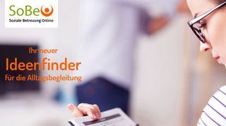 
                            6. Ihr neuer Ideenfinder für die Alltagsbegleitung - SoBeO