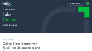 
                            2. Ihr Online Steuerberater | Für Privatpersonen, Gründer ... - felix1.de