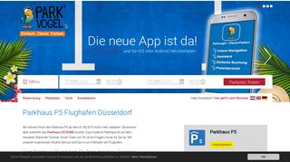 
                            10. Ihr Parkplatz im Parkhaus P5 am Flughafen Düsseldorf - Parkvogel