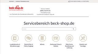 
                            6. Ihr persönlicher Ansprech-Partner im beck-shop.de