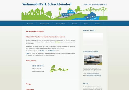 
                            3. Ihr schnelles Internet! - WohnmobilPark Schacht-Audorf