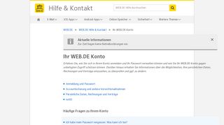 
                            10. Ihr WEB.DE Konto - WEB.DE Hilfe