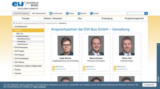 
                            2. Ihre Ansprechpartner von der EW Bus sind für Sie da! - Eichsfeldwerke ...