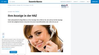 
                            7. Ihre Anzeige in der HAZ