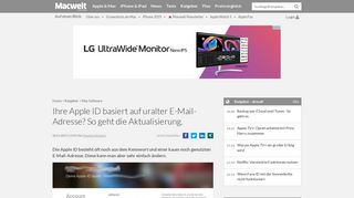 
                            12. Ihre Apple ID basiert auf uralter E-Mail-Adresse? So geht die ...