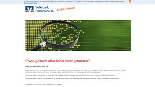 
                            2. Ihre Bank in Hohenlohe - BLZ: 620 918 00 - BIC: GENODES1VHL ...