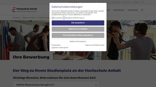 
                            1. Ihre Bewerbung für einen Studienplatz | Hochschule Anhalt