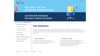 
                            2. Ihre Bewerbung - TUI Group