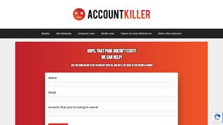 
                            7. Ihre BlackPlanet Account loeschen | accountkiller.com