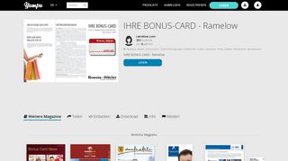 
                            9. IHRE BONUS-CARD - Ramelow - Yumpu