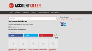 
                            9. Ihre Dashlane Account loeschen | accountkiller.com