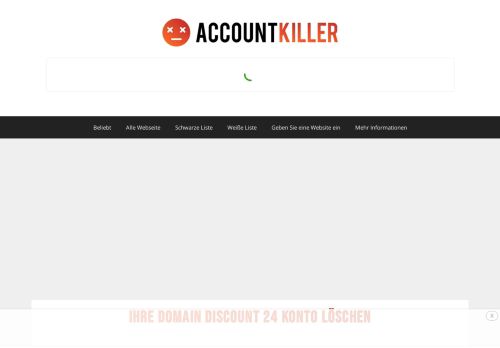 
                            12. Ihre Domain Discount 24 Account loeschen | accountkiller.com