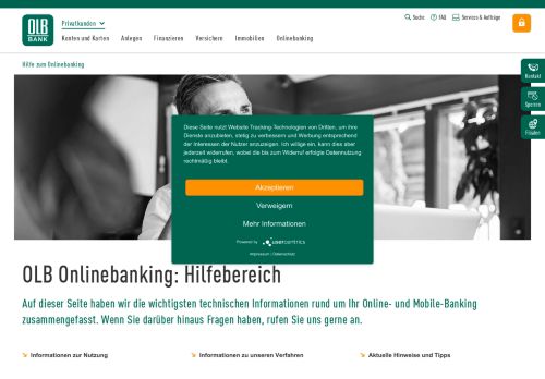 
                            3. Ihre Hilfe Seite zum Onlinebanking - OLB