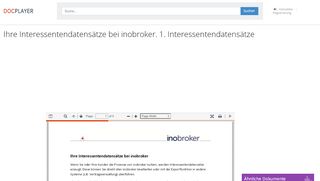 
                            11. Ihre Interessentendatensätze bei inobroker. 1 ...