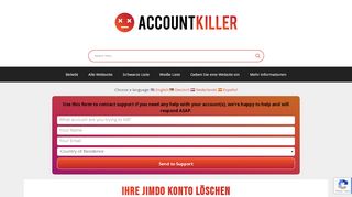 
                            11. Ihre Jimdo Account loeschen | accountkiller.com